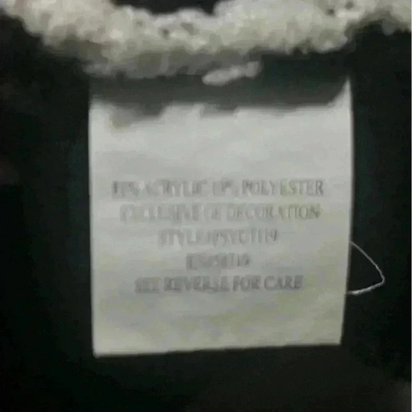 Notations Black Rudolph Reindeer Holiday Christmas Sweater Long Sleeves Size PS - Picture 4 of 7